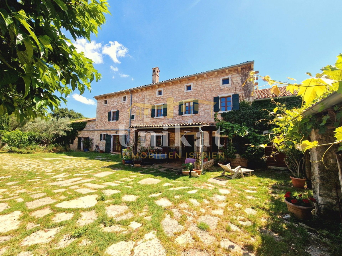 Avtentično posestvo s kamnito hišo in velikim zemljiščem